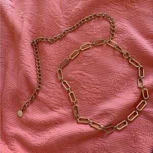 Anne Klein gold chain belt